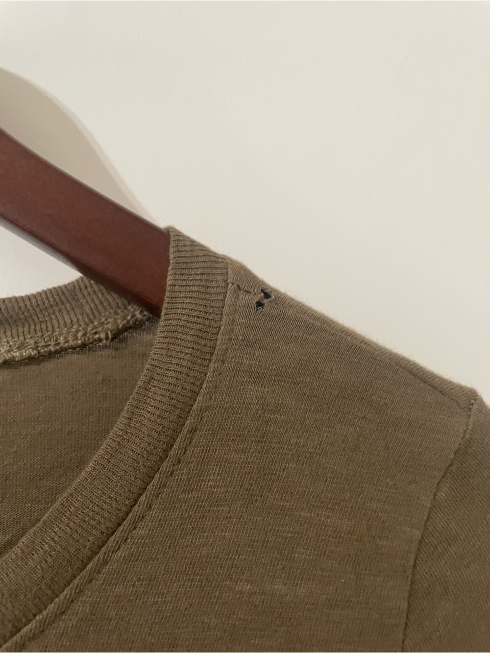 Aerie Olive Green Tie-Front Long Sleeve Mini Dress - Size Small - Picture 9 of 12